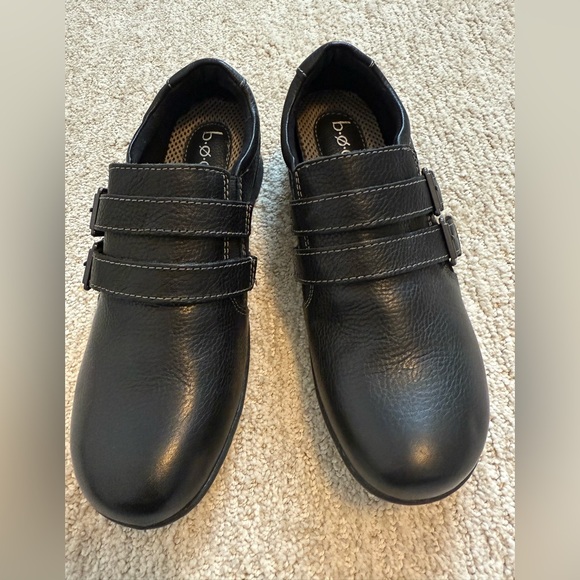 b.o.c. Shoes - b.o.c. Born‎ Black Leather Double Monk Strap Clogs Loafers Women’s 8.5W EUC
